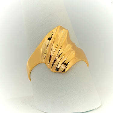 Anillo doble punta de oro